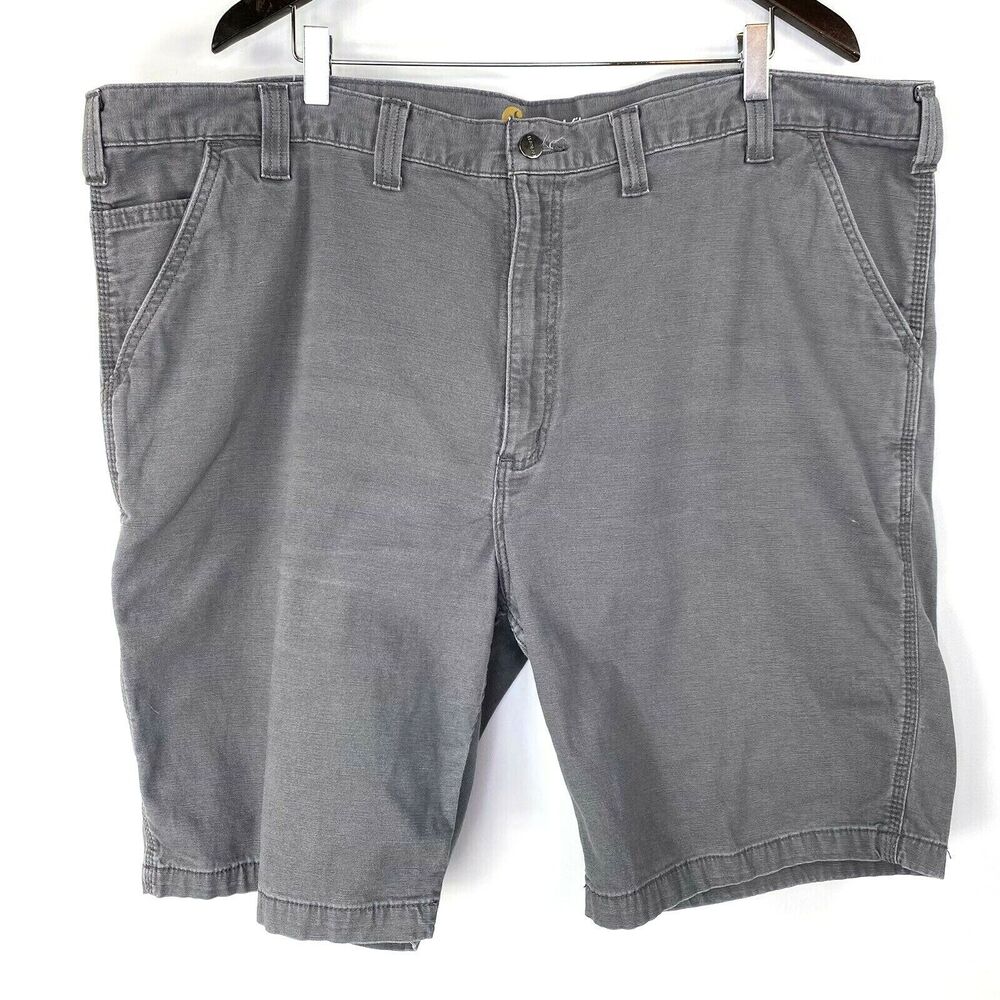 Carhartt Mens Cargo Shorts Size 46 10" Rugged Flex Rigby Gray Pockets